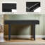 Console rustique étroite avec décorations en rotin et 2 tiroirs-724636779