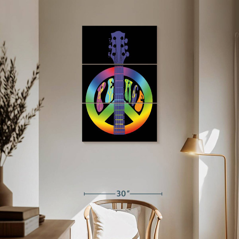 Hiltrun Peace Guitare, H 57 po x l 36 po