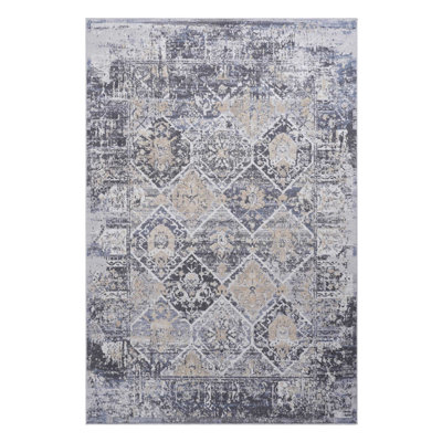 Grey/Blue /Traditional Non-Shedding Living Room Bedroom Dining Home Office Stylish And Stain Resistant Area Rug