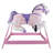 Spring Rocking Horse - Plush Bouncy Ride-On Toy with Fun Sounds, Wood Handles, and Adjustable Stirrups for Kids Ages 3 to 6 by Happy Trails-21609128