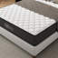 Gel rafraîchissant intégral, matelas de 25 cm (10 pouces), soulagement des mouvements, isolation thermique, sommier articulé, gris et blanc, couche de mousse à mémoire de forme, ressorts, cadre de base, rembourrage, montage-1331909223