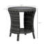 Table d'appoint d'extérieur, table basse d'extérieur en osier-1334373097