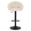 Swivel Upholstered Adjustable Height Bar Stool-366298666-458479944