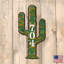 Support mural cactus