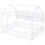Structure de lit en métal avec bureau, tablettes, prises de courant et ports USB