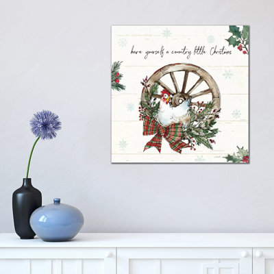 Holiday On The Farm V by Anne Tavoletti - Wrapped Canvas Print