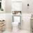Over The Toilet Storage Cabinet With Gold Trim, Modern Bathroom Organizer Over Toilet With Adjustable Shelves And Toilet Paper Holder For Bathroom (Black)-591307736