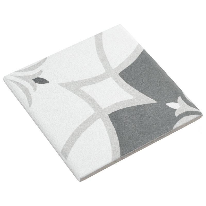 Twenties 4" x 4" Ceramic Patterned Wall & Floor Tile