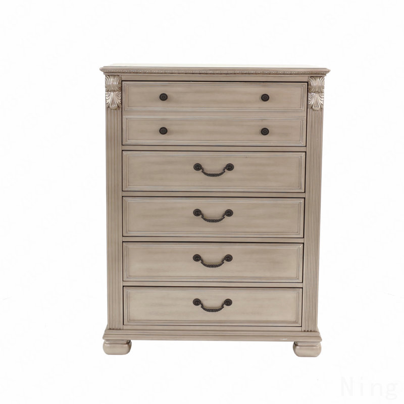 Commode 1 pièce avec tiroirs et meubles de chambre à coucher de style classique