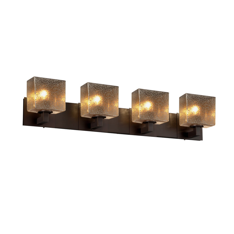 Casson 4 - Light Vanity Light, Matte Black, Opal
