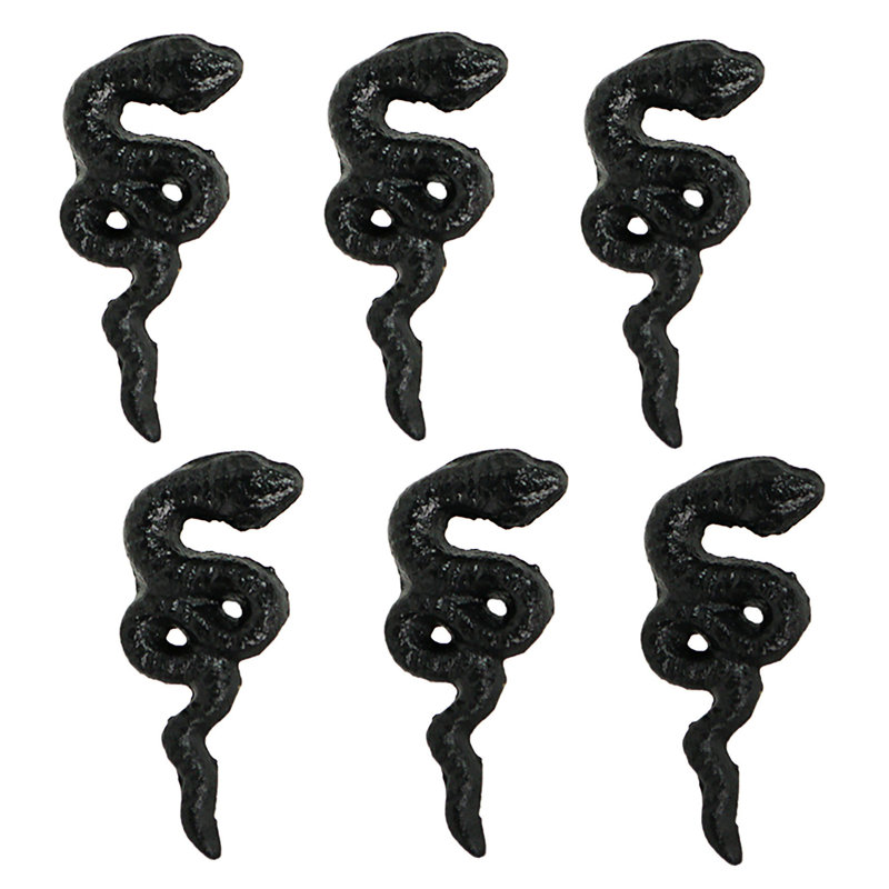 Ensemble de 6 tiroirs à tiroirs en fonte gothique noir mat avec quincaillerie, 2,25 po de largeur