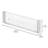 iDesign Plastic Adjustable Deep Drawer Dividers - Set of 8 - Clear