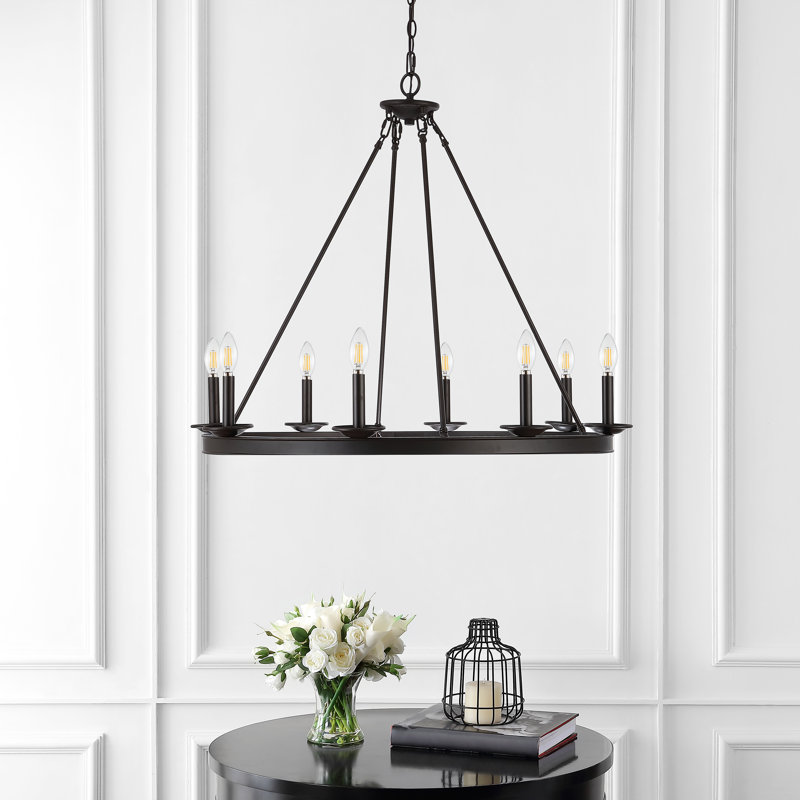 Natividad 10 - Light Chandelier, Oil Rubbed Bronze, 8 Lights