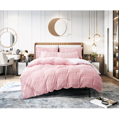 Plaid Duvet Cover Set with Pillowcases Included