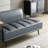 55"Inch Width Modern End of Bed Bench,Faux Leather Upholstered With side table-1630378367