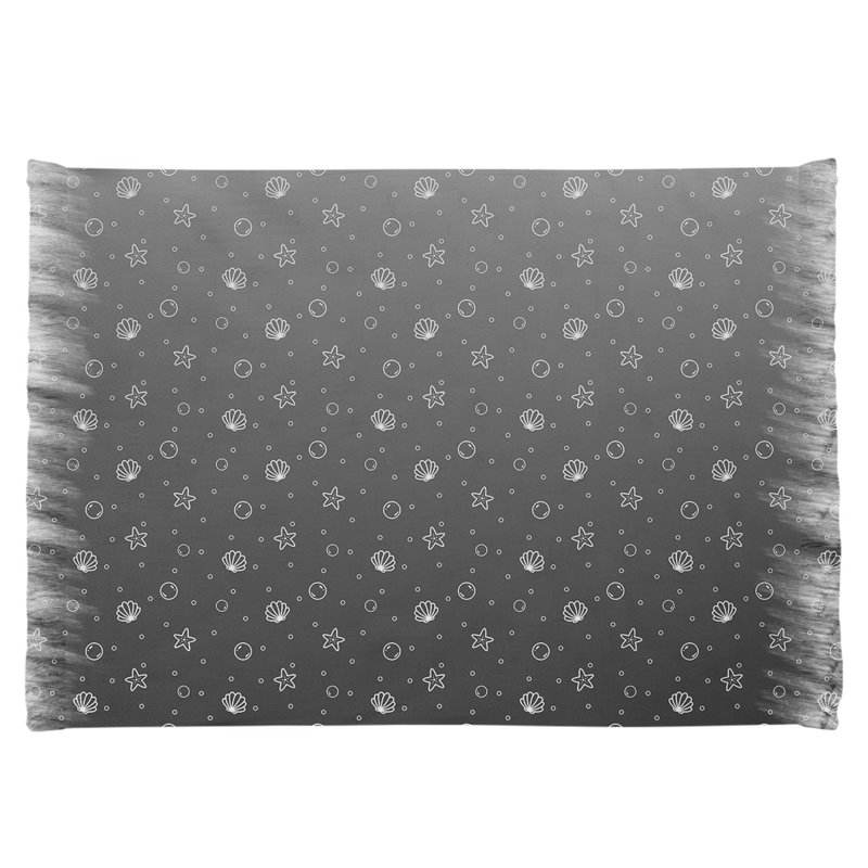 Tapis coquillage area black Mcguigan, Oui