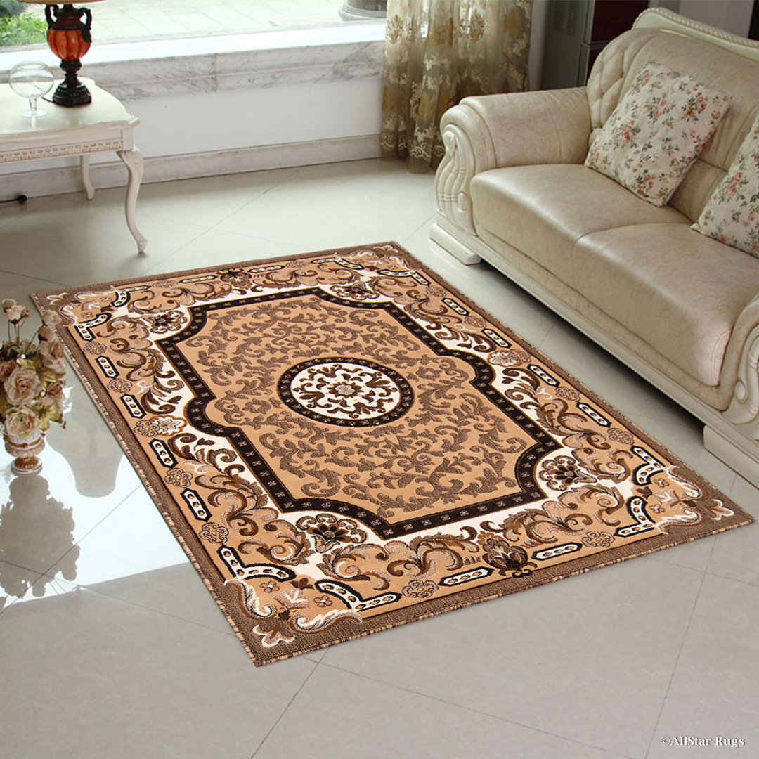 Brown Area Rug AllStar Rugs Rug 