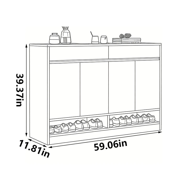 Dossantos, H 39,37 po x l 59,06 po x P 11,81 po