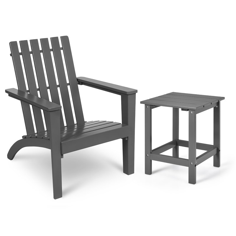Ensemble de tables d'appoint 2 pièces, gris