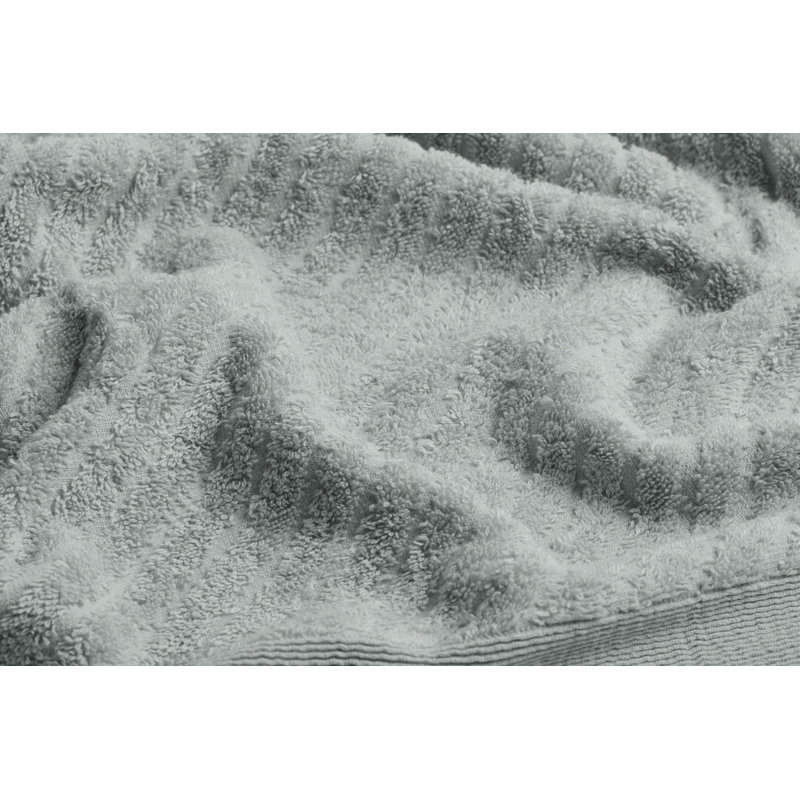 Ensemble de serviettes 100% coton 2 pièces Siebert, gris