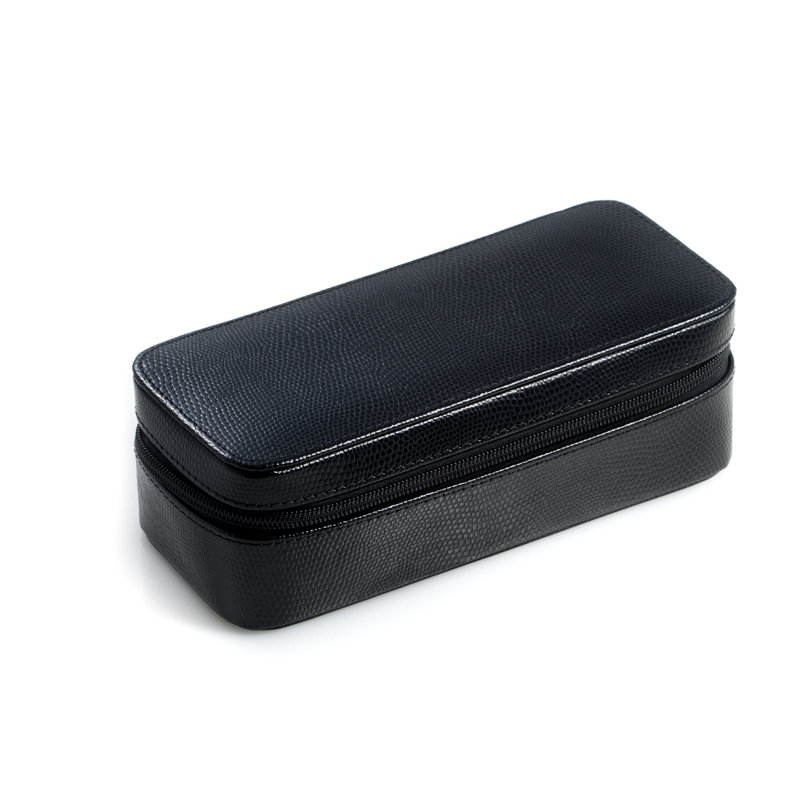 Leather Travel Case +, Black