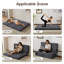 Matelas en mousse viscoélastique pliable de 6 pouces - compatible avec lit escamotable / gris lavable à la machine-1909255673