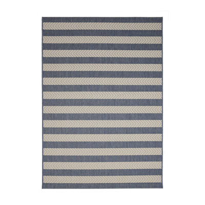 COMPASS STRIPE NAVY 160/230cm