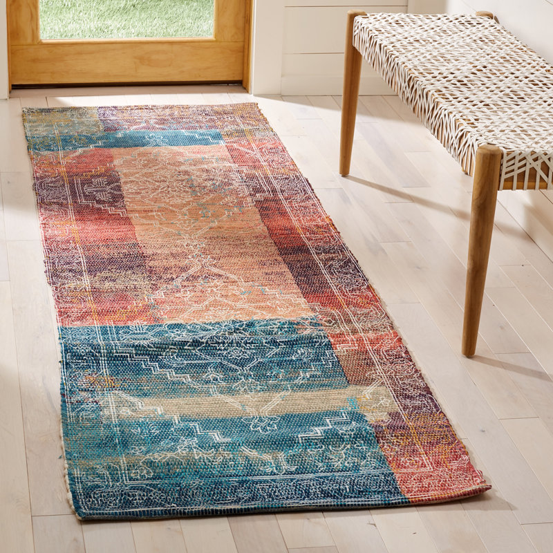 Amanda Hand Loomed Performance Geometric Rug, Runner 2'3" x 8'