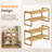 2‑Tier Bamboo Expandable Stackable Shoe Rack-144879443
