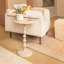 Table en métal martelé Alexander, blanc-1369535171