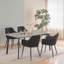 Flagstaff Upholstered Faux Suede  Dinging chair with Arms-299333542