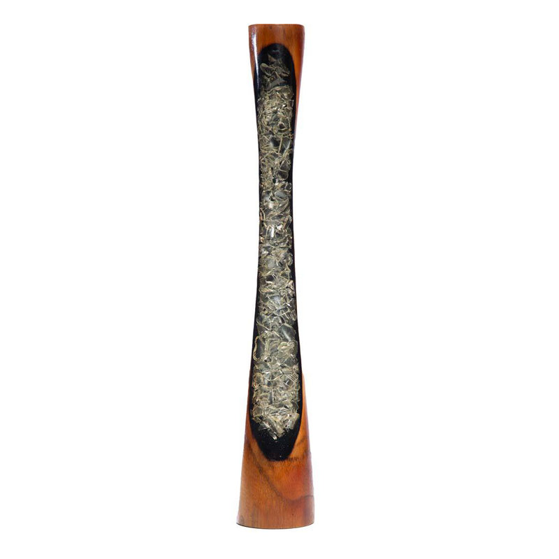 19.75'' H Wood Tabletop Candlestick
