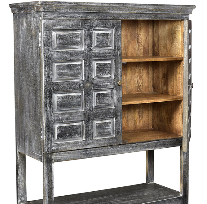 Khiem Solid Wood Accent Cabinet