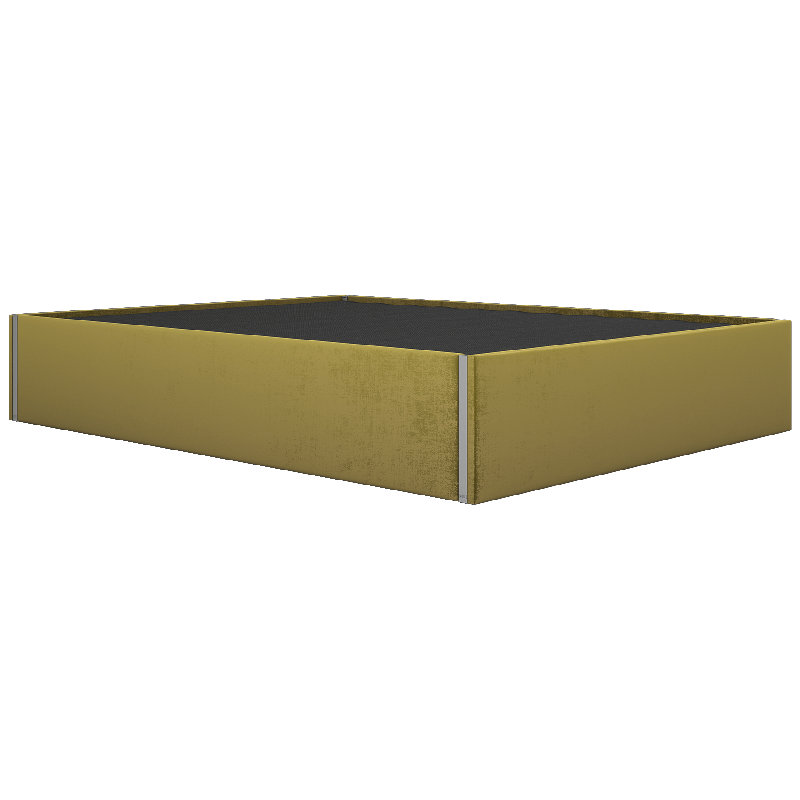 Sapan Upholstered Bed, King, Velvet Olive Moss