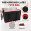 Sac glacière pliable noir et rouge