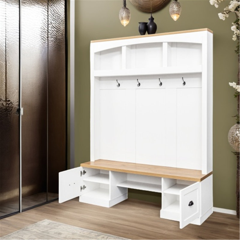 Arbre d'entrée polyvalent avec des fonctions multiples et un design élégant, Blanc