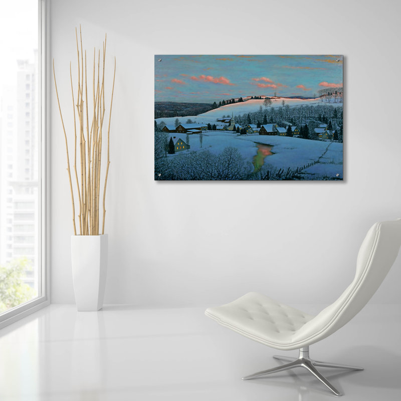  «Corinth» par Michael Fratrich, art mural en verre acrylique, 36 po x 24 po, H 24 po x l 36 po