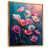 Toile avec cadre flottant or