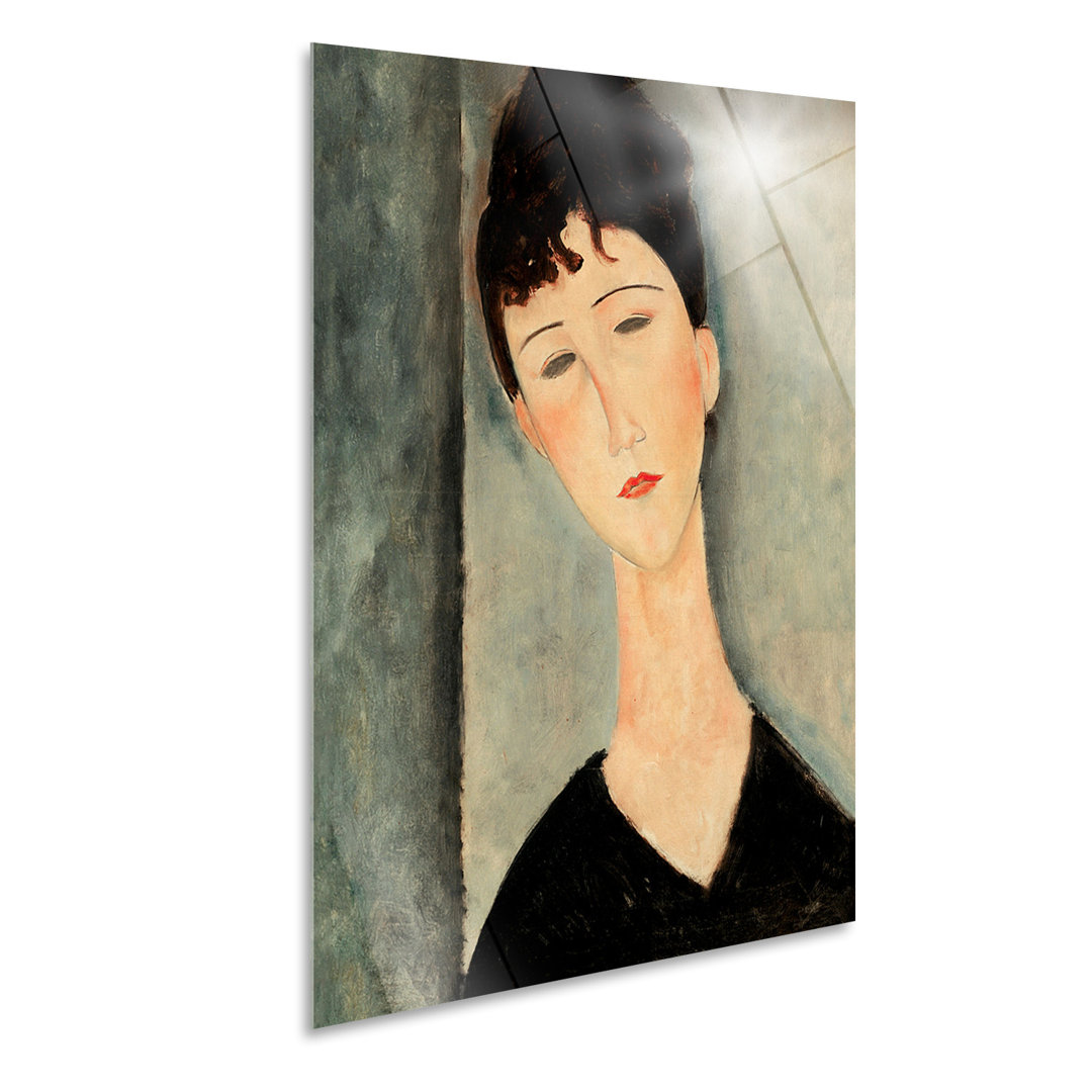 Wandbild Porträt einer Frau von Amedeo Modigliani