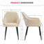 Velvet Upholstered Dining Chairs With Armrests & Diamond Tufting-931277659
