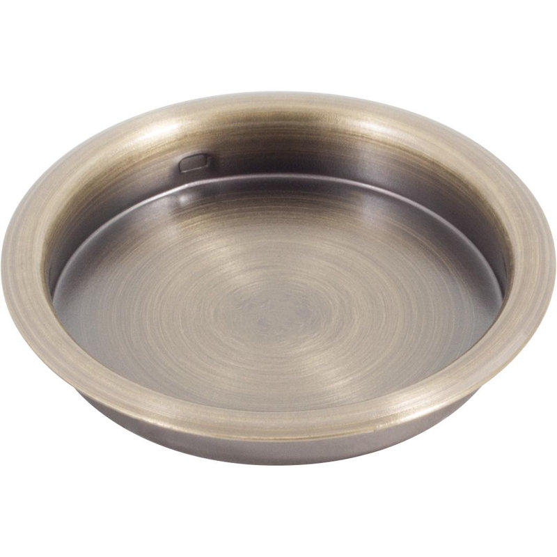 Recessed Pull, Antique Brass