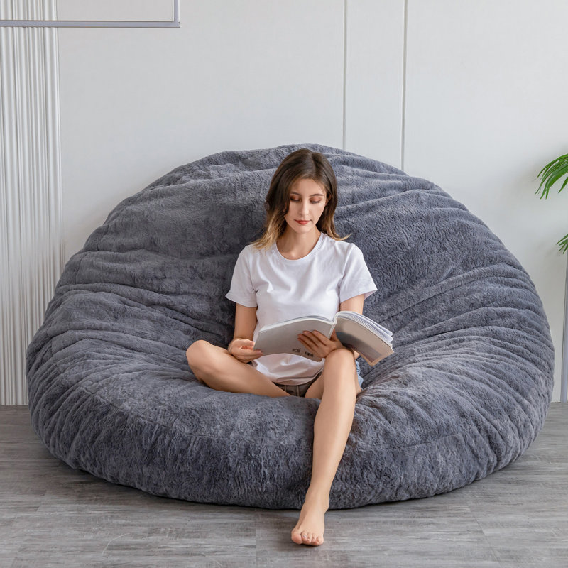 Fauteuil à billes 3 en 1 convertible, H 10 po x l 71 po x P 71 po, Velours côtelé rose
