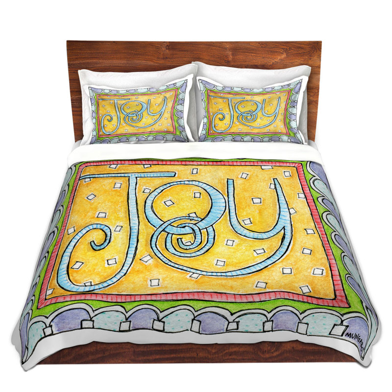 Ensemble de housse de couette joy, 1 housse simple + 1 taie standard