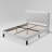 Darrach Unfinished Vegan Leather Platform Bed-1335958313-1335958318