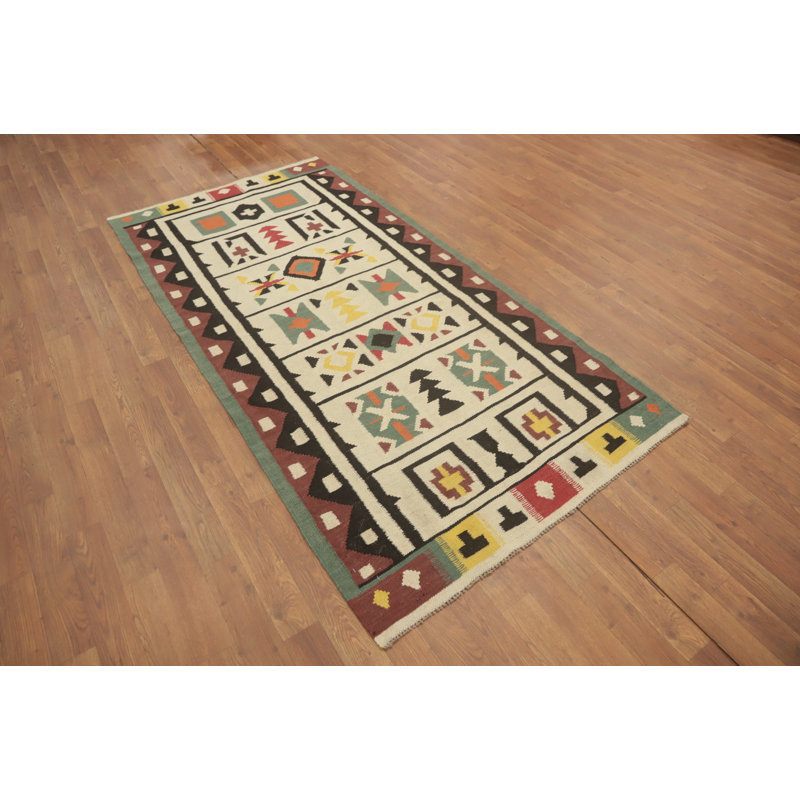 Tapis oriental kilim en laine Fat Weave