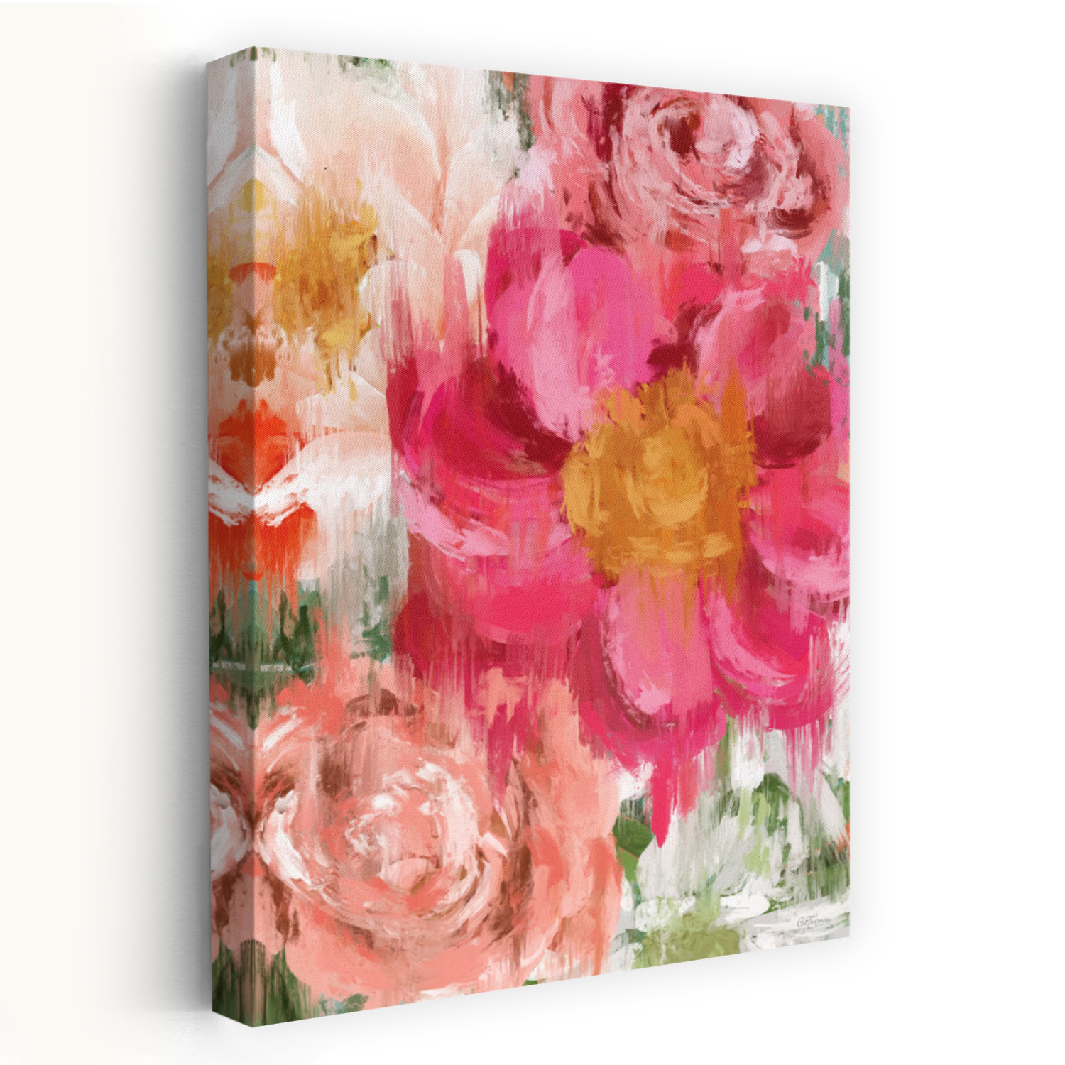Red Barrel Studio Abstract Peony - Contemporary Abstract Floral ...