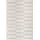 Edita Striped Hand Loomed Recycled P.E.T. Area Rug in Light Silver/Ash