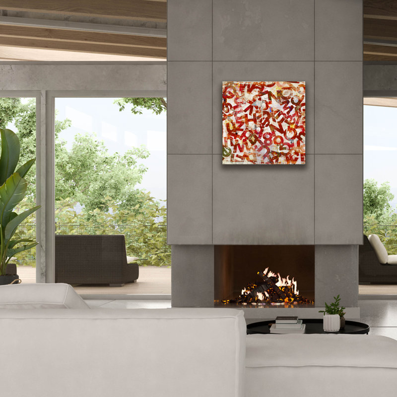  «Eloquent Symphony 5» par Laura Gibson, art mural sur toile, 26 po x 26 po