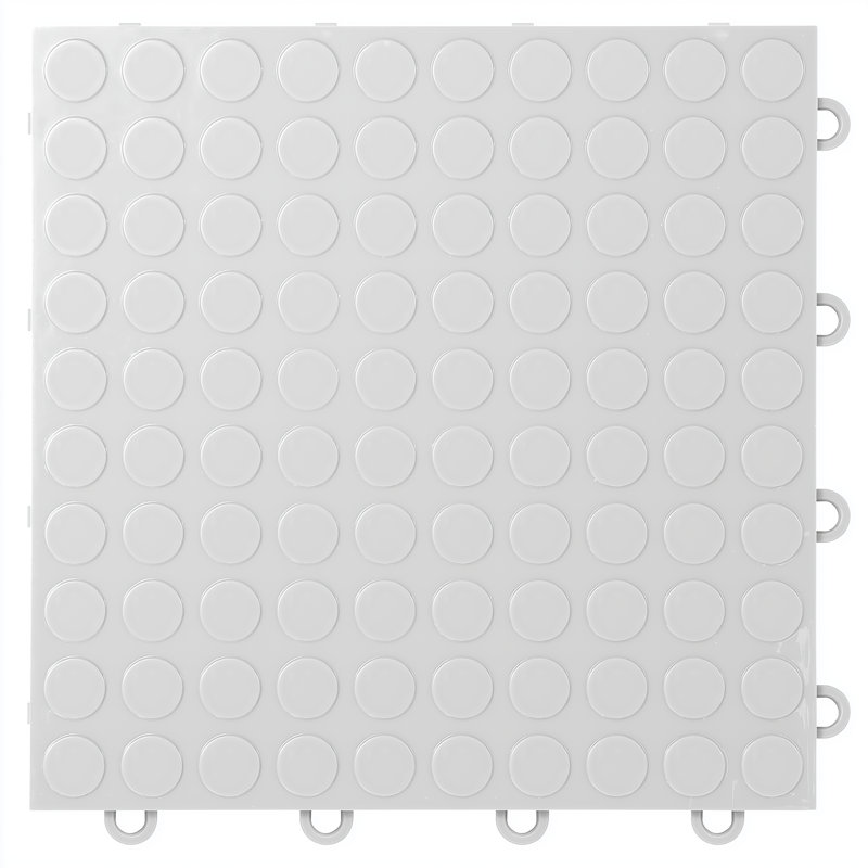 Revêtement de sol modulaire emboîtable pour garage Nitro 12 po x 12 po x 3/8 po , Blanc