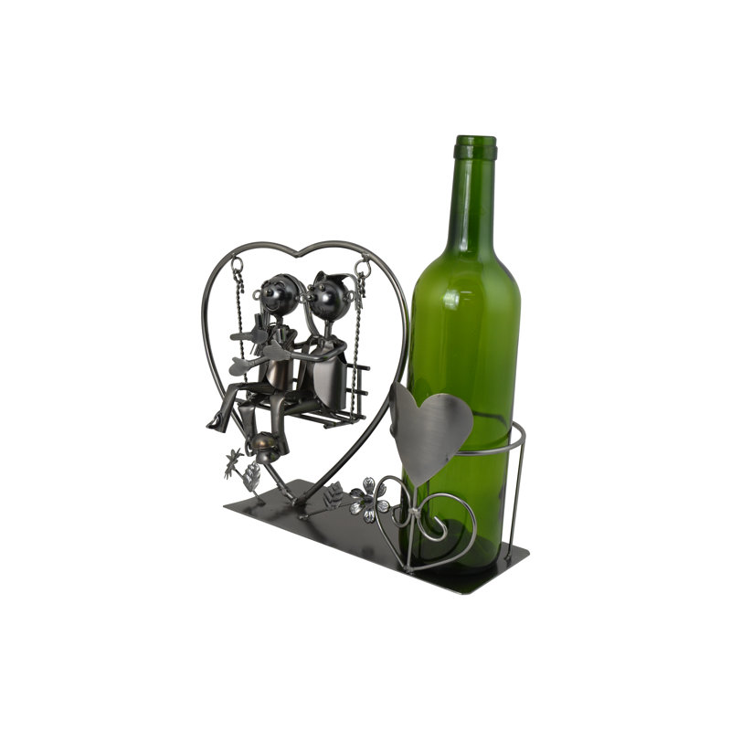 Metal Couple on a Swing Bottle Holder